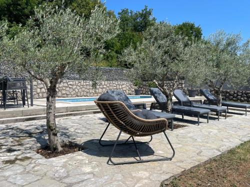 Swimmingpoolen hos eller tæt på Villa Domenica Kostrena