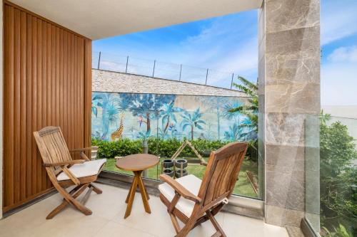 Taman di luar Mirada Exclusive Bodrum