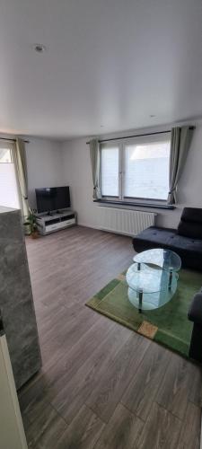 Χώρος καθιστικού στο Ferienwohnung Odersee