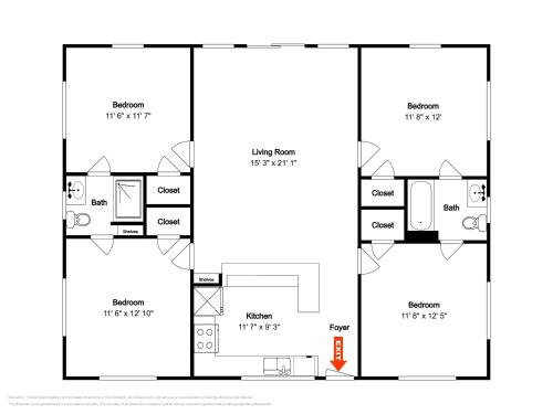 a floor plan of a house at Pana-Sea-A in Surf City