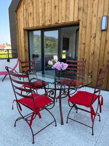 Balkón nebo terasa v ubytování La Terrasse du Vignoble - Garage et parking privatifs