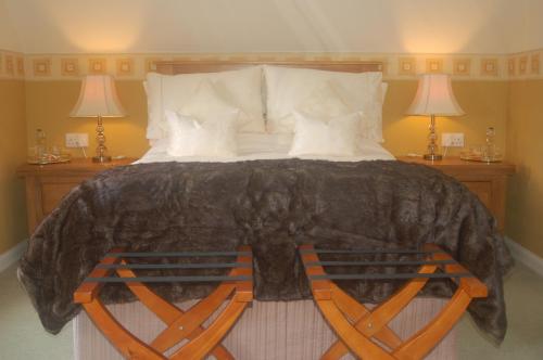 Voodi või voodid majutusasutuse Ardarroch Cottage 5 Star B&B and Self Catering Studio Cabin toas