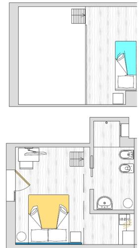 a floor plan of a house at Agriturismo Cascina Lert in Marone