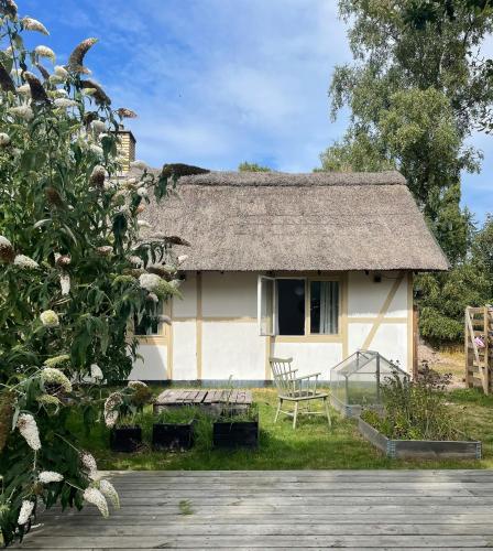 Ein Garten an der Unterkunft Modern Farmhouse With Thatched Roof In Rørvig