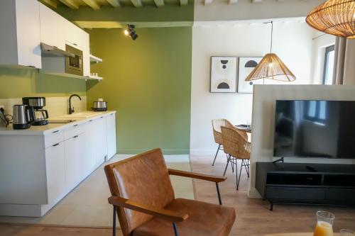 Kuchyň nebo kuchyňský kout v ubytování Le Clos de St Val 2