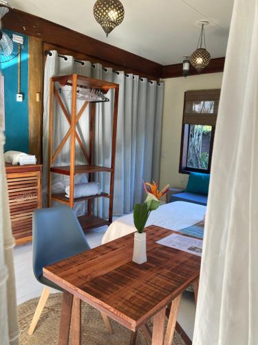Postel nebo postele na pokoji v ubytování CASA Ecológica Paraty