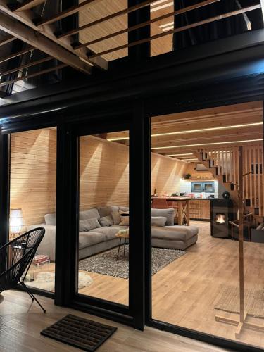 Posezení v ubytování Azalea Chalet