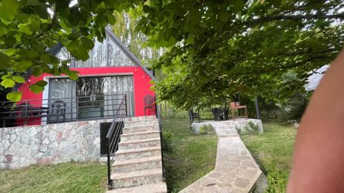 Κήπος έξω από το Aframe House By Qalacıq sweet house