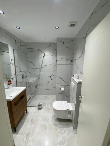 Koupelna v ubytování IRINI boutique rooms!!!