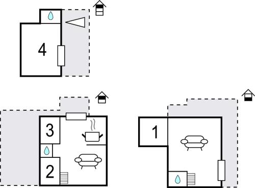a block diagram of a house with four outputs at Il Piazzone in Monte San Savino