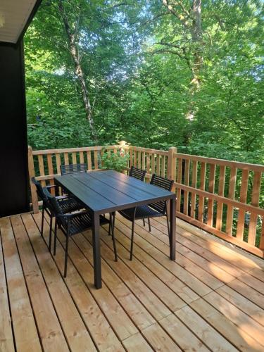 Μπαλκόνι ή βεράντα στο Charming Chalet Whistler in the Heart of Durbuy