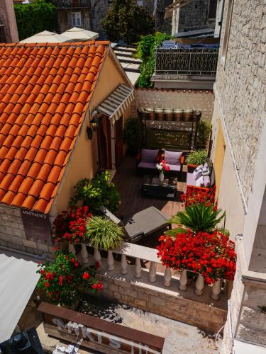 Balkoni atau teres di Old town Villa TROGIR STARS with free parking