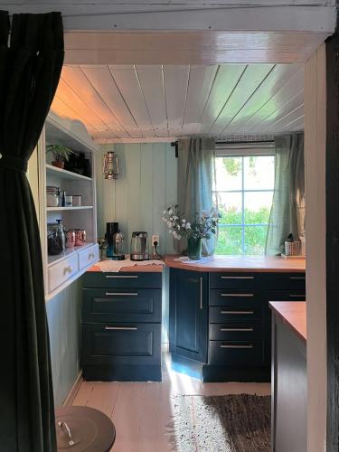 Η κουζίνα ή μικρή κουζίνα στο Charming Old Forest Cabin An Hour From Oslo