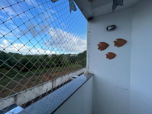 Balkoni atau teres di Apartamento Cravo e Canela Condomínio Praias do Atlântico Clube 430