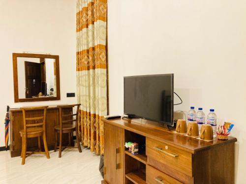 TV a/nebo společenská místnost v ubytování NATURALIZA