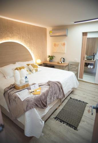 Voodi või voodid majutusasutuse Hotel Boutique Casa Kereht toas