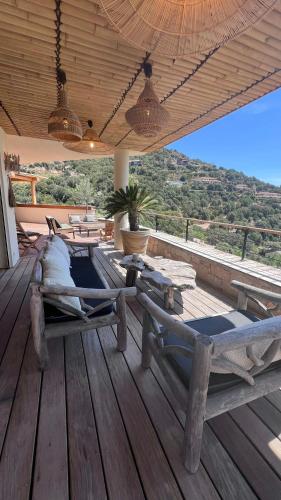 Secluded Villa With Sea View In Palombaggia
