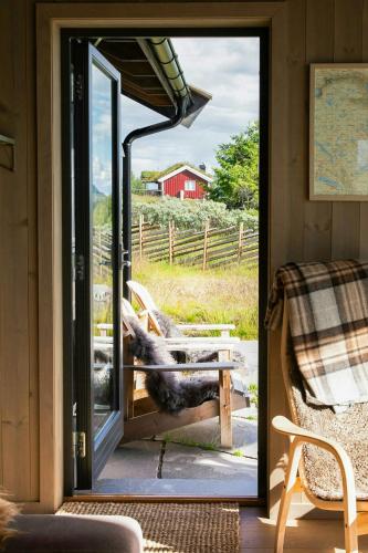 Χώρος καθιστικού στο Modern Mountain Cabin With Nature In Valdres