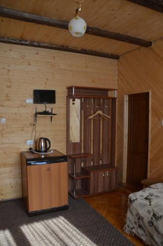 Kuchyň nebo kuchyňský kout v ubytování Rosinka