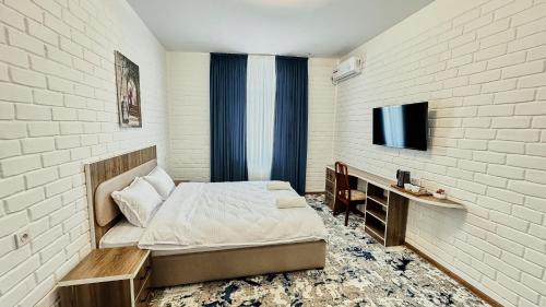 Katil atau katil-katil dalam bilik di Siab Boutique Hotel