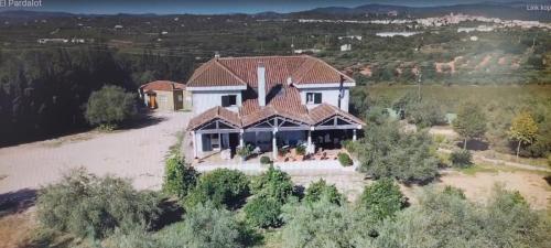 an aerial view of a house with at Villa Pardalot Boutique Stays in Benicarló