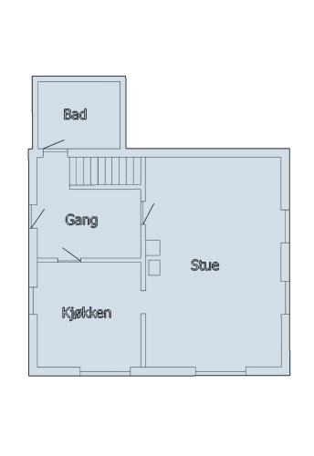 a floor plan of a house at Cozy 2 bedroom house on a farm just outside Lillestrøm in Lillestrøm