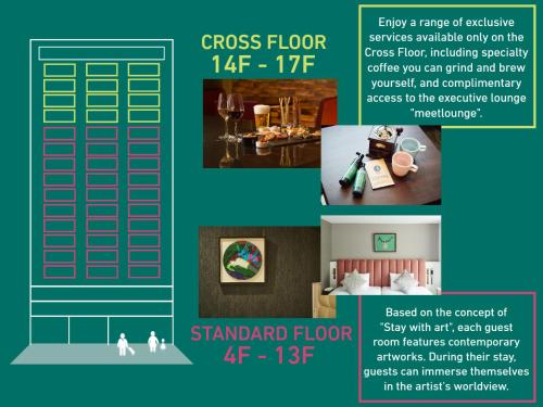Půdorys ubytování Cross Hotel Sapporo
