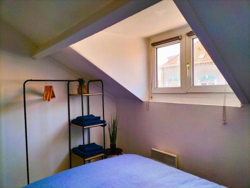 Postel nebo postele na pokoji v ubytování Cosy T3 à 50 m de la plage