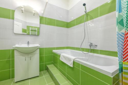 Koupelna v ubytování Modern Apartment Zitna