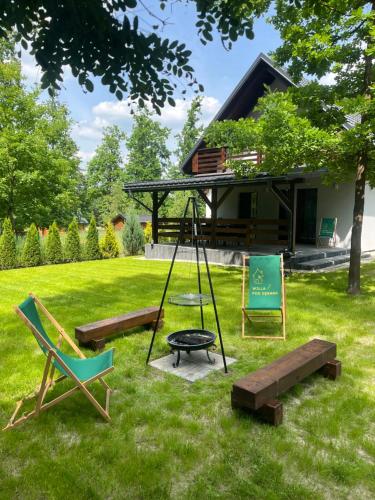 Willa Pod Dębami II domek nad zalewem Chańcza z balią oraz sauną na wyłączność