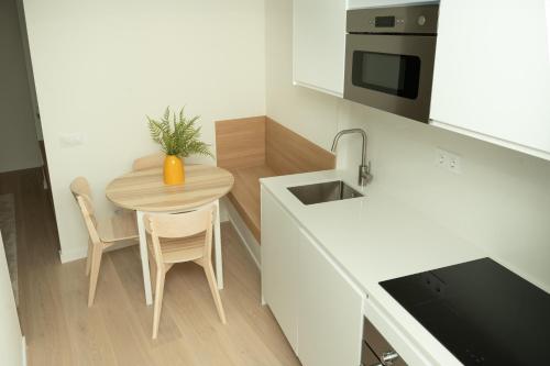 Η κουζίνα ή μικρή κουζίνα στο Carvajales