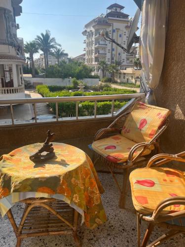 Balkón nebo terasa v ubytování Well located apartment Ras Elbar احسن موقع براس البر