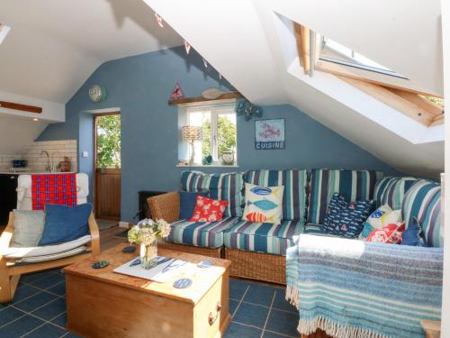 Χώρος καθιστικού στο Borth Arian Boat House