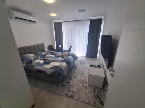 Central Square Apartmentsにあるベッド