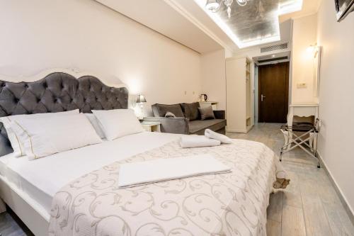Hotel Parga Princessにあるベッド