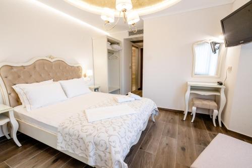 Hotel Parga Princessにあるベッド
