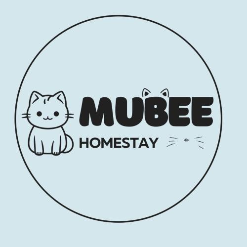 a cat sitting in a circle with the words mouse homogeneity at MUBEE Homestay in Hue