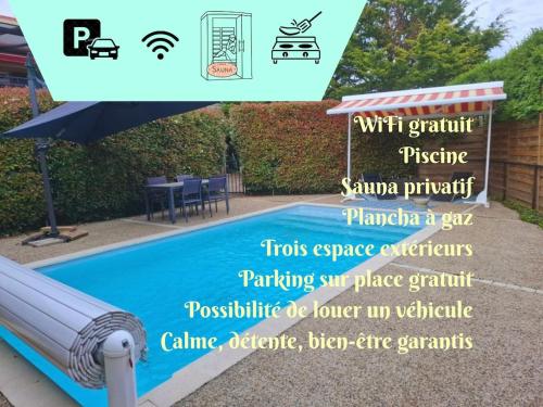 Πισίνα στο ή κοντά στο Independent F2 pool sauna garden