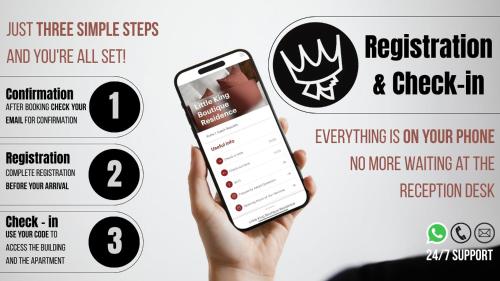 Certifikát, hodnocení, plakát nebo jiný dokument vystavený v ubytování Boutique Residence by Little King