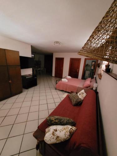 Ένα ή περισσότερα κρεβάτια σε δωμάτιο στο Casa Baratz