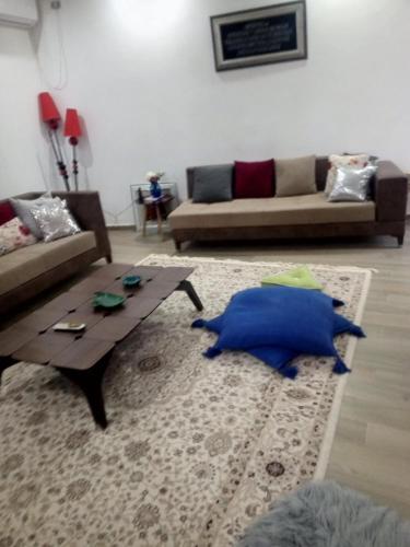 Χώρος καθιστικού στο maison entre foret et mer