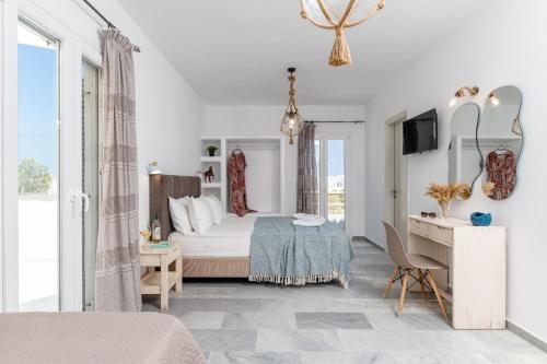 Postel nebo postele na pokoji v ubytování Casa Verde Di Naxos