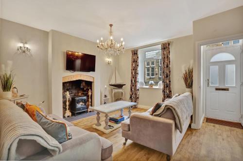 Et opholdsområde på Puffin Hideout - North East Escapes