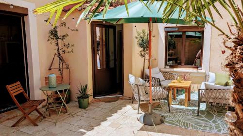 Charming & medieval village house completely renovated with great exterior and views