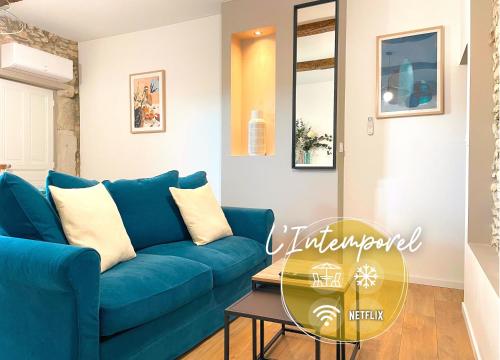 L'intemporel - Grand T2 Climatisé, Terrasse couverte en Hypercentre