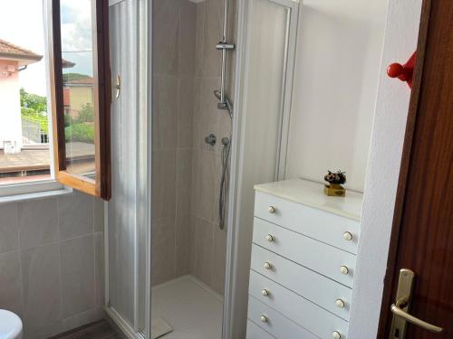 Koupelna v ubytování La Casa dei Limoni