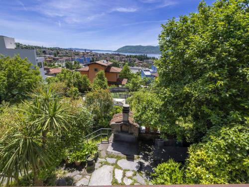 an overhead view of a city with trees at Holiday Home Ornella by Interhome in Pallanza