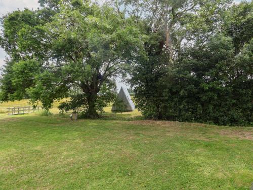 Ein Garten an der Unterkunft A-frame