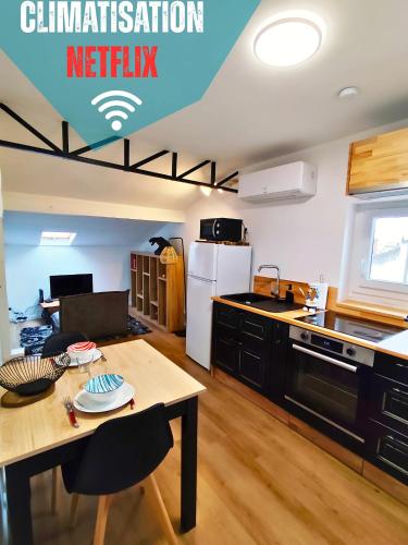 T2 neuf tout confort style industriel -centre Agen