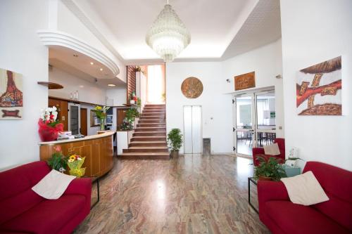 Χώρος καθιστικού στο Hotel Europa